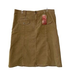 NWT Unionbay Y2K Corduroy Khaki Skirt